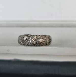 Sterling Silver Floral Leaf Sterling Silver .925 Ring